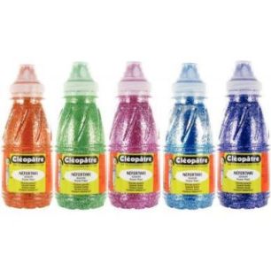 Achetez Lot de 5 flacons 250ml de peinture pailletée, assortiment 1 PP250X5A CLEOPATRE pas cher sur..