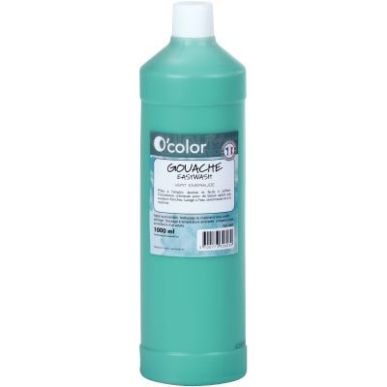 Achetez Flacon 1 litre de gouache liquide économique O'COLOR vert foncé 07881 O'COLOR pas cher sur..