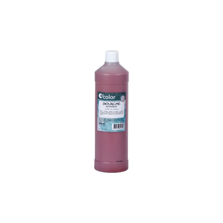Flacon 1 litre de gouache liquide économique O'COLOR marron 07883 O'COLOR