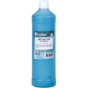 Achetez Flacon 1 litre de gouache liquide économique O'COLOR cyan 07875 O'COLOR pas cher sur Ma Ren..