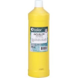 Achetez Flacon 1 litre de gouache liquide économique O'COLOR jaune primaire 07876 O'COLOR pas cher ..