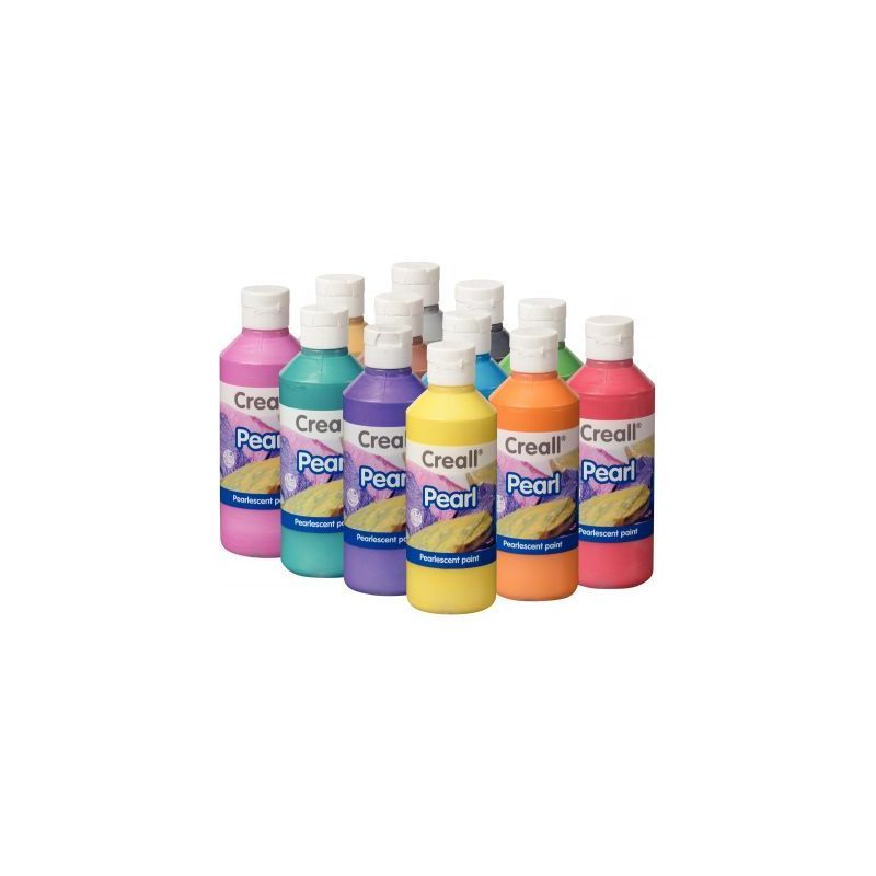 Achetez Carton de 12 flacons de 250 ml de gouache nacrée Creall Pearl couleurs assorties 23470 CREA.. Achetez Carton de 12 flacons de 250 ml de gouache nacrée Creall Pearl couleurs assorties 23470 CREA..