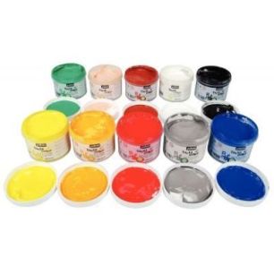 Achetez Lot de 10 pots de 225 ml de gouache aux doigts TACTIL'COLOR 227000 TACTIL COL PEBEO pas cher..