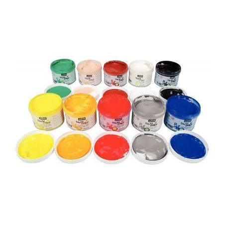 Achetez Lot de 10 pots de 225 ml de gouache aux doigts TACTIL'COLOR 227000 TACTIL COL PEBEO pas cher..