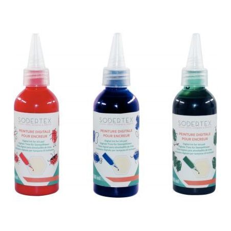 Achetez Lot de 3 recharges de peinture rouge vert violet pour encreur L721031 pas cher sur Ma Rentrî.