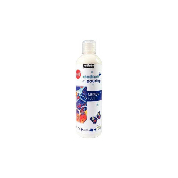 Flacon 500 ml de médium pouring 364801 PEBEO