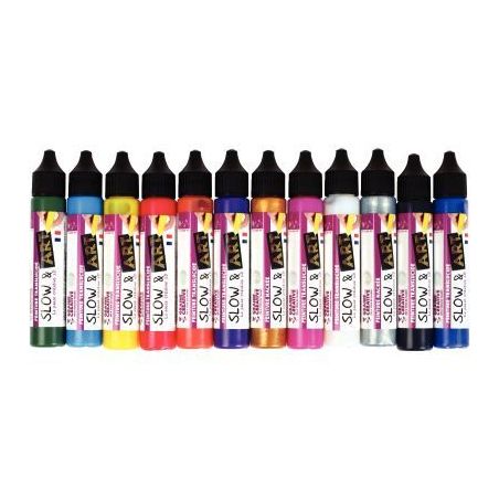 Achetez Lot de 12 crayons Slow & Art, coloris assortis 616382 pas cher sur Ma Rentrée Scolaire