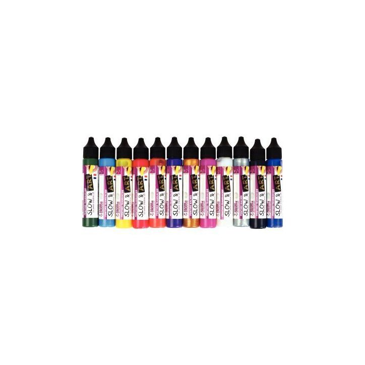 Lot de 12 crayons Slow & Art, coloris assortis 616382