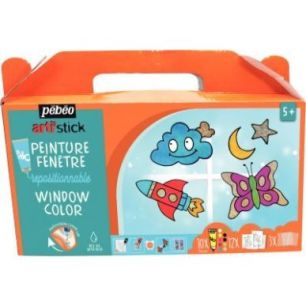 Achetez Valisette 10 tubes 75ml de peinture repositionnable ARTI'STICK 008965 PEBEO pas cher sur Ma ..