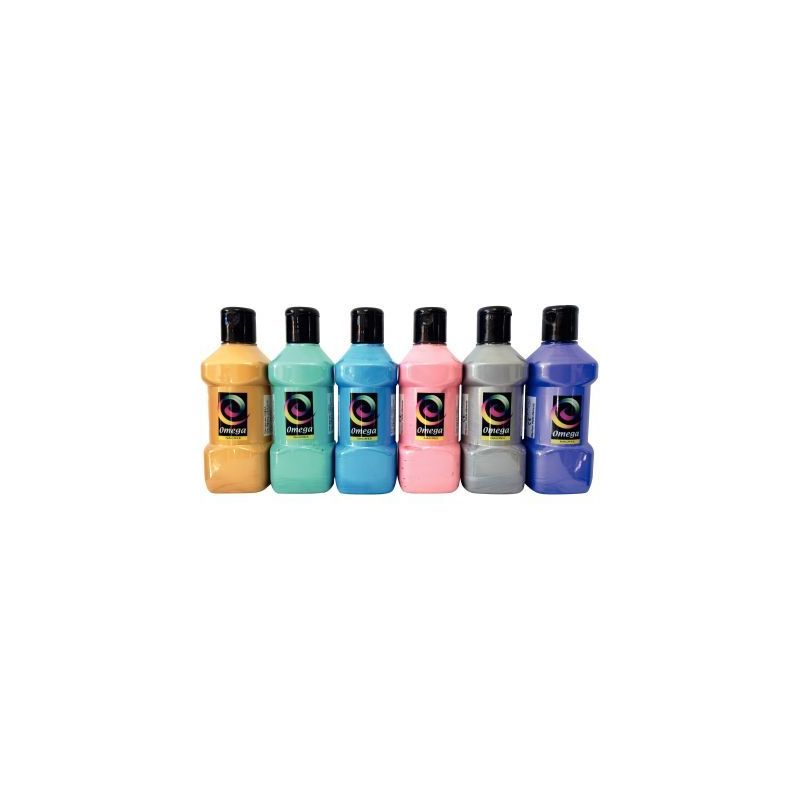 Achetez Lot de 6 flacons de 250ml de peinture vinylique plastifiante, couleurs nacrées assorties SP.. Achetez Lot de 6 flacons de 250ml de peinture vinylique plastifiante, couleurs nacrées assorties SP..