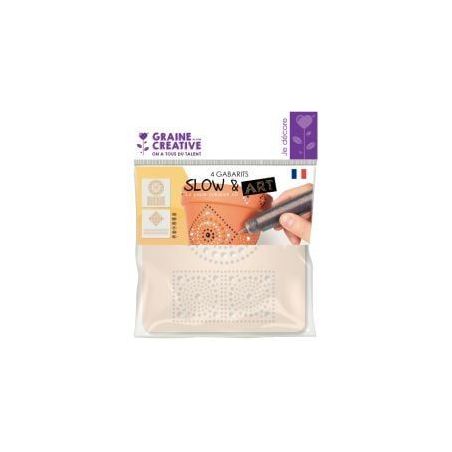 Achetez Lot de 4 gabarits Mandala SLOW & ART 616388 pas cher sur Ma Rentrée Scolaire