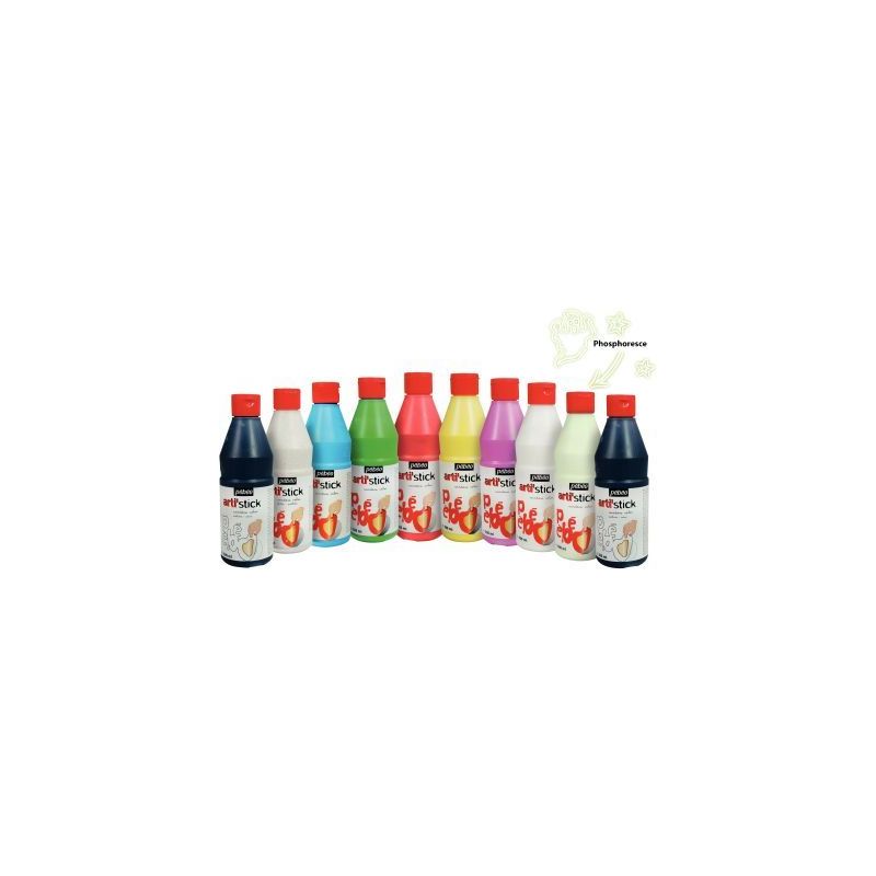 Achetez Carton de 10 flacons 500ml de peinture repositionnable ARTI'STICK + 20 flacons applicateurs ..
