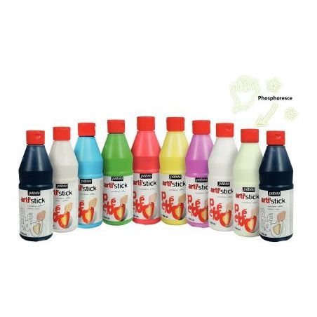Achetez Carton de 10 flacons 500ml de peinture repositionnable ARTI'STICK + 20 flacons applicateurs ..