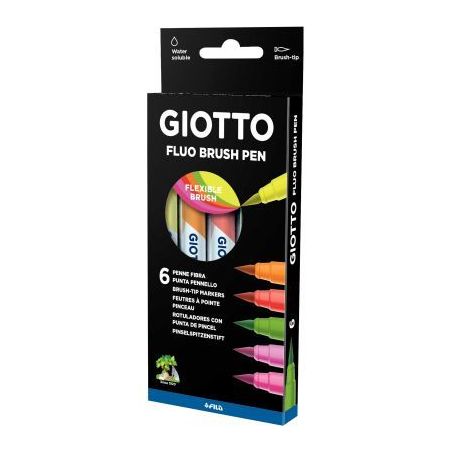 Achetez Etui de 6 feutres Soft Brush fluo F427200 GIOTTO pas cher sur Ma Rentrée Scolaire