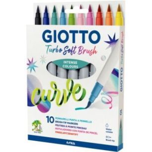 Etui de 10 feutres Soft Brush assortis F426800 GIOTTO Etui de 10 feutres Soft Brush assortis F426800 GIOTTO