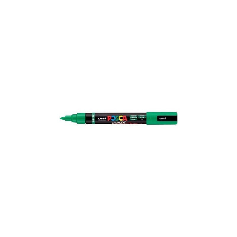 Achetez Marqueur Posca pointe moyenne Brush vert foncé PC5BR VF POSCA UNIBALL pas cher sur Ma Rentr..