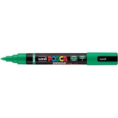 Achetez Marqueur Posca pointe moyenne Brush vert foncé PC5BR VF POSCA UNIBALL pas cher sur Ma Rentr..