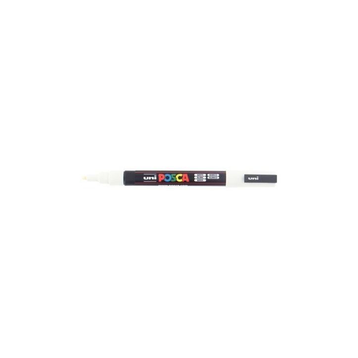 Marqueur pointe fine conique blanc PC3M BL POSCA UNIBALL