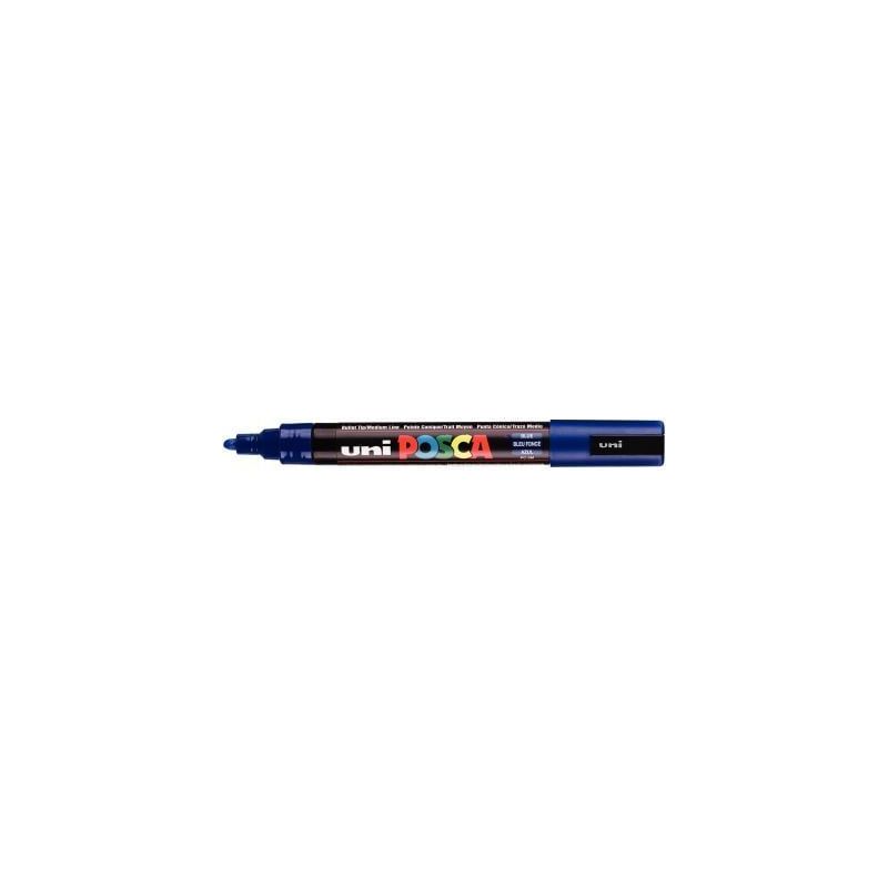Achetez Marqueur pointe moyenne conique bleu foncé PC5M BF POSCA UNIBALL pas cher sur Ma Rentrée S..