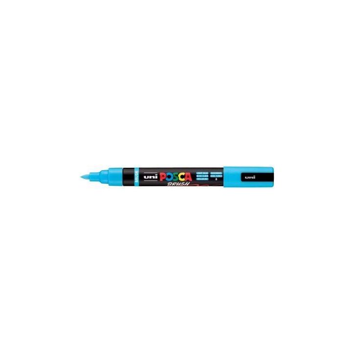 Marqueur Posca pointe moyenne Brush bleu clair PC5BR BC POSCA UNIBALL