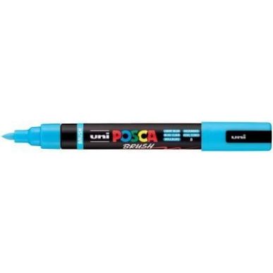 Achetez Marqueur Posca pointe moyenne Brush bleu clair PC5BR BC POSCA UNIBALL pas cher sur Ma Rentrî.