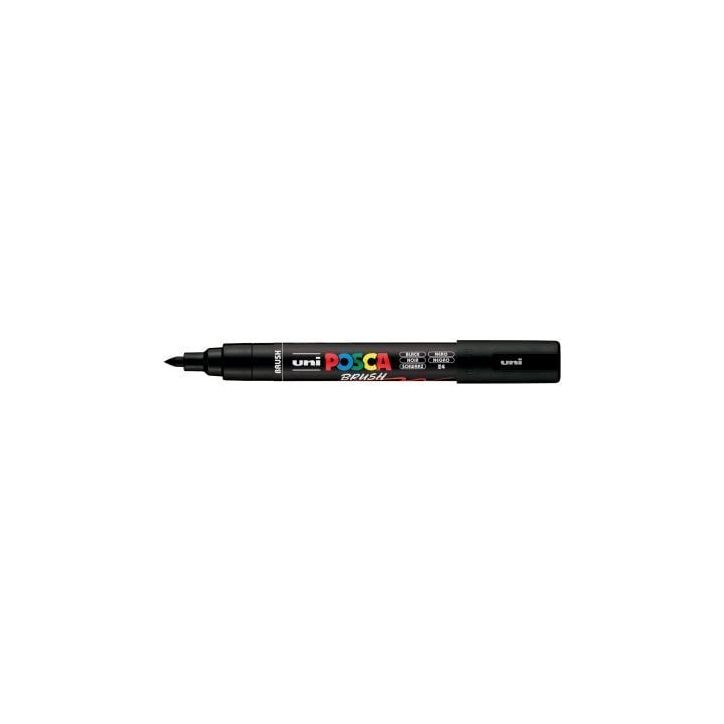 Marqueur Posca pointe moyenne Brush noir PC5BR N POSCA UNIBALL