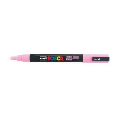 Achetez Marqueur pointe fine conique rose clair PC3M REC POSCA UNIBALL pas cher sur Ma Rentrée Scol..