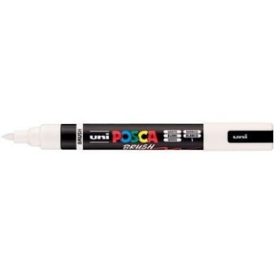 Achetez Marqueur Posca pointe moyenne Brush blanc PC5BR BL POSCA UNIBALL pas cher sur Ma Rentrée Sc..