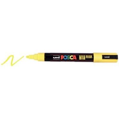 Achetez Marqueur pointe moyenne conique  jaune PC5M J POSCA UNIBALL pas cher sur Ma Rentrée Scolair..