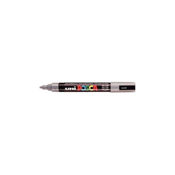 Marqueur pointe moyenne conique gris PC5M G POSCA UNIBALL
