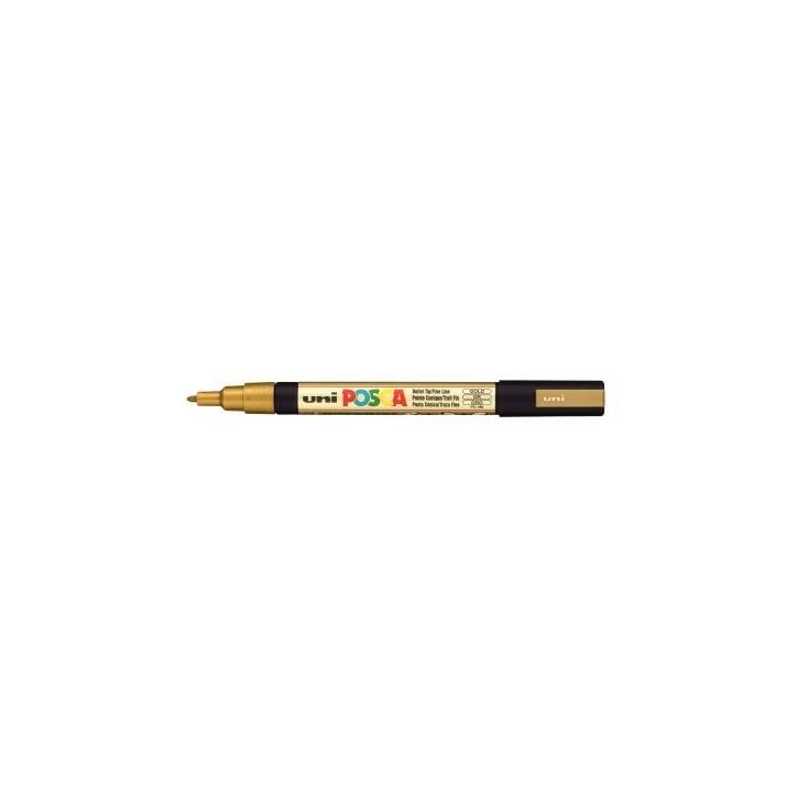Marqueur pointe fine conique  or PC3M OR POSCA UNIBALL