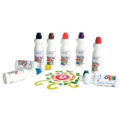 Achetez Boîte de 8 marqueurs 75 ml Chunkie  vert, rouge, bleu, jaune, violet, orange, brun et noir ..