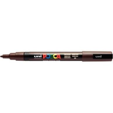 Achetez Marqueur pointe fine conique marron foncé PC3M MF POSCA UNIBALL pas cher sur Ma Rentrée Sc..
