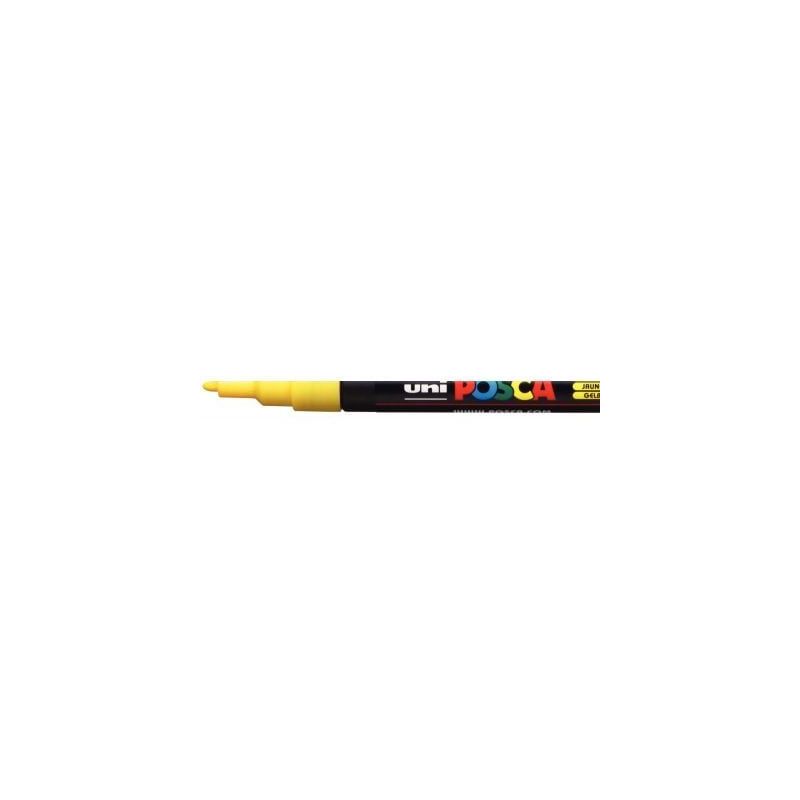 Achetez Marqueur pointe fine conique jaune PC3M J POSCA UNIBALL pas cher sur Ma Rentrée Scolaire
