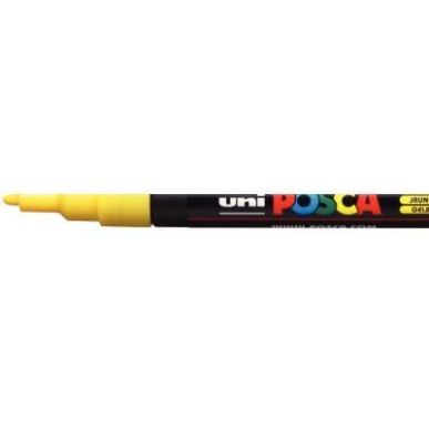 Achetez Marqueur pointe fine conique jaune PC3M J POSCA UNIBALL pas cher sur Ma Rentrée Scolaire