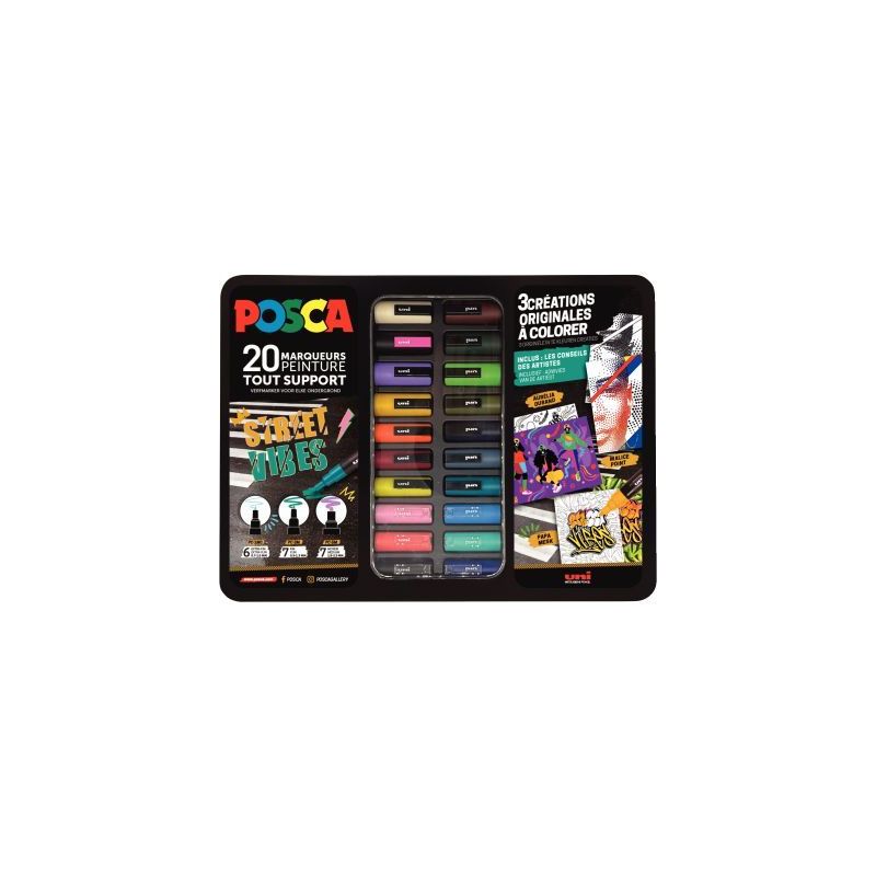 Achetez Mallette Posca Street Vibes M POSCA METAL/20 018 POSCA UNIBALL pas cher sur Ma Rentrée Scol.. Achetez Mallette Posca Street Vibes M POSCA METAL/20 018 POSCA UNIBALL pas cher sur Ma Rentrée Scol..