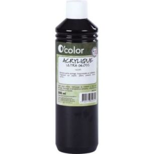 Achetez Flacon 500ml de peinture acrylique O'COLOR, noir ACR500PETNOI_00/28531 O'COLOR pas cher sur ..
