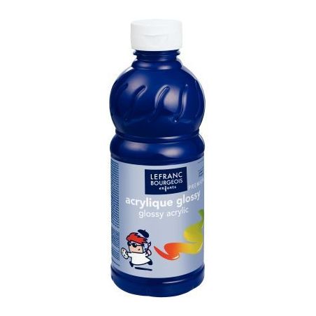 Achetez Flacon 500ml d'acrylique Glossy Lefranc Bourgeois, bleu outremer 188300 COLOR AND LEFRANC &..