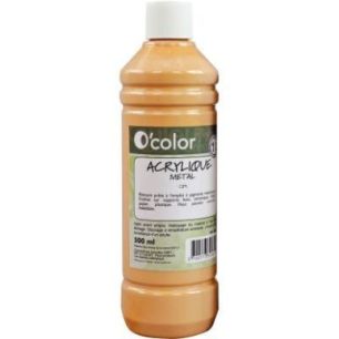 Achetez Flacon de 500 ml de peinture acrylique, coloris métallique or AME500PETOR_00/28523 O'COLOR ..