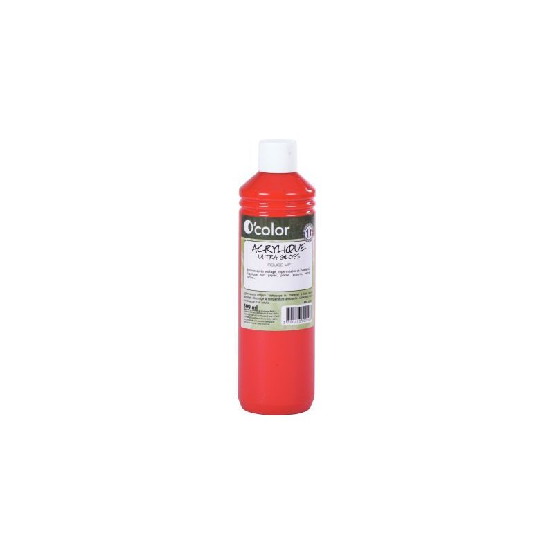 Achetez Flacon 500ml de peinture acrylique O'COLOR, rouge vif 0220 O'COLOR pas cher sur Ma Rentrée .. Achetez Flacon 500ml de peinture acrylique O'COLOR, rouge vif 0220 O'COLOR pas cher sur Ma Rentrée ..