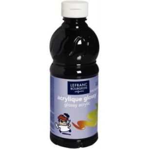 Flacon 500ml d'acrylique Glossy Lefranc Bourgeois, noir 188298 COLOR AND LEFRANC & BOURGEOIS Flacon 500ml d'acrylique Glossy Lefranc Bourgeois, noir 188298 COLOR AND LEFRANC & BOURGEOIS