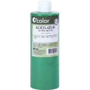 Achetez Flacon 500ml de peinture acrylique O'COLOR, vert sapin 0230 O'COLOR pas cher sur Ma Rentrée..
