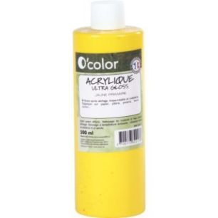Achetez Flacon 500ml de peinture acrylique O'COLOR, jaune ACR500PETJP_00/28527 O'COLOR pas cher sur ..
