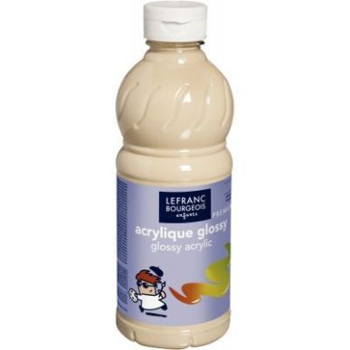 Achetez Flacon 500ml d'acrylique Glossy Lefranc Bourgeois, pêche 188144 COLOR AND  LEFRANC & BOURGE..