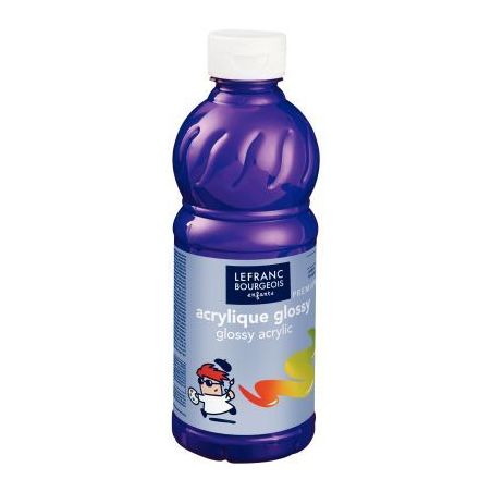 Achetez Flacon 500ml d'acrylique Glossy Lefranc Bourgeois, violet 188305 COLOR AND  LEFRANC & BOURGE..