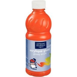 Flacon 500ml d'acrylique Glossy Lefranc Bourgeois, orange 188303 COLOR AND LEFRANC & BOURGEOIS Flacon 500ml d'acrylique Glossy Lefranc Bourgeois, orange 188303 COLOR AND LEFRANC & BOURGEOIS