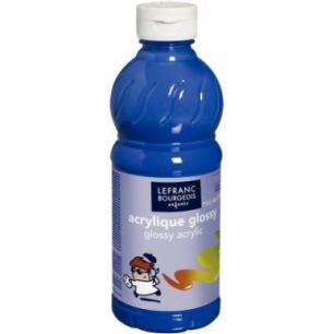 Achetez Flacon 500ml d'acrylique Glossy Lefranc Bourgeois, cyan 188297 COLOR AND  LEFRANC & BOURGEOI..
