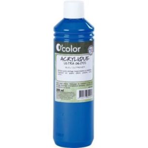 Achetez Flacon 500ml de peinture acrylique O'COLOR, bleu outremer 0226 O'COLOR pas cher sur Ma Rentr..