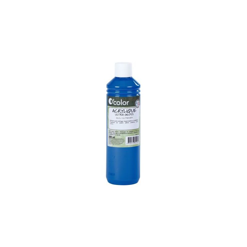 Achetez Flacon 500ml de peinture acrylique O'COLOR, bleu outremer 0226 O'COLOR pas cher sur Ma Rentr..