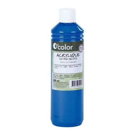 Achetez Flacon 500ml de peinture acrylique O'COLOR, bleu outremer 0226 O'COLOR pas cher sur Ma Rentr..